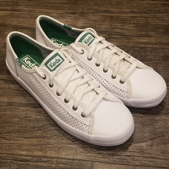 keds kickstart leather perforated